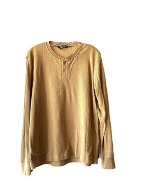 Maui and Sons Surf Supply Co. Waffle Henley Long Sleeve Shirt — Men's Medium